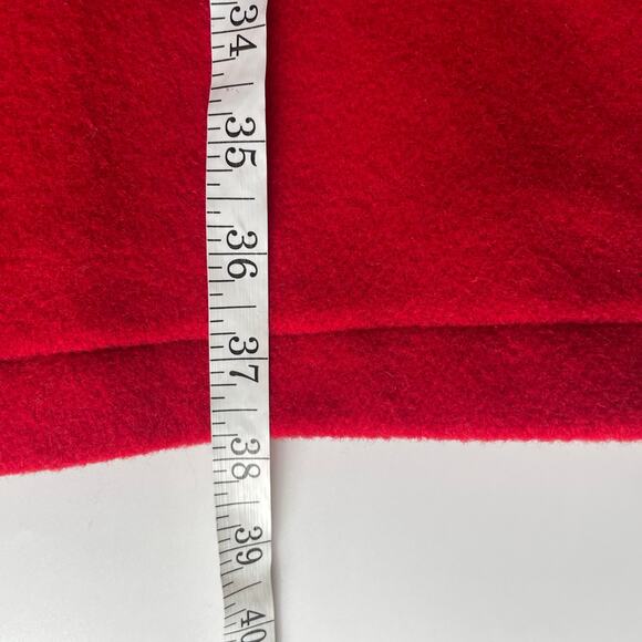 J.G. Hook Womens Size 14 Red Wool Blend Toggle Coat Hooded Red Lined Duffle Coat - Picture 13 of 14